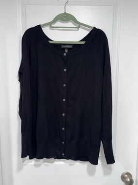 18/20 Lane Bryant Black Button-Up Knit Cardigan